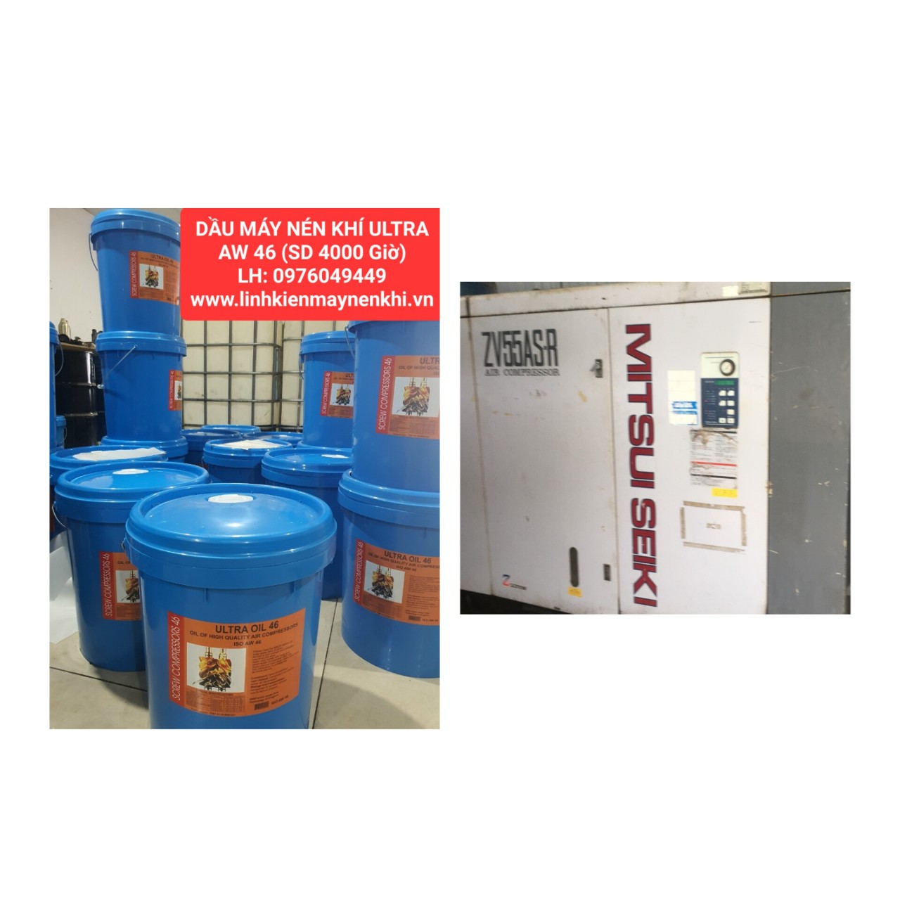 Bán dầu máy nén khí ở Khánh Hòa